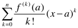 Taylor polynomial