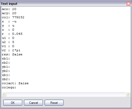 Text input
